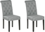 Attēls no Shumee Zestaw 2 krzese do jadalni szary VELVA