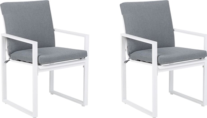Изображение Shumee Zestaw 2 krzese ogrodowych szary PANCOLE