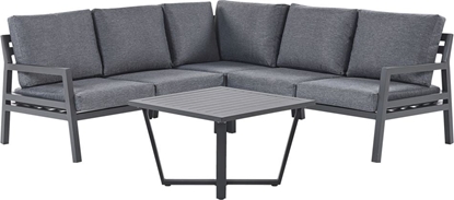 Attēls no Shumee Zestaw ogrodowy 5-osobowy ciemnoszary VIZZINI