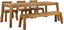 Изображение Shumee Zestaw ogrodowy akacjowy stó awka i krzesa jasne drewno LIVORNO