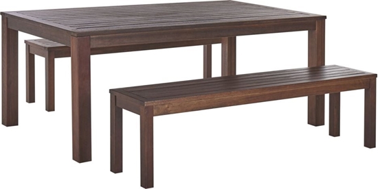 Picture of Shumee Zestaw ogrodowy eukaliptusowy stó i awki naturalny TUSCANIA