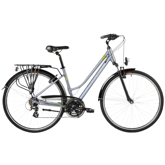 Изображение Sieviešu velosipēds ROMET Gazela 0, pelēks-zaļš (L)