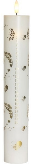 Picture of Sille Calendar candle, White