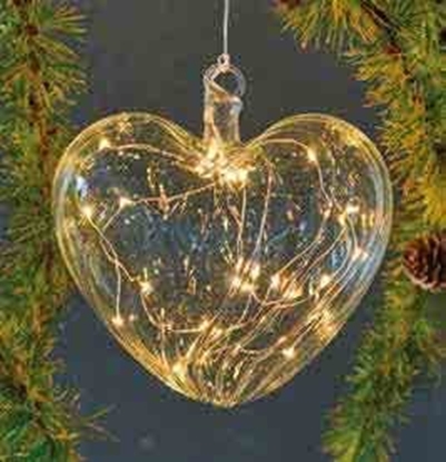 Picture of Sirius Home Wave, Light decoration figure, Transparent, Heart, 14 bulb(s), LED, AAA