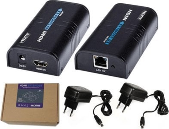 Изображение System przekazu sygnau AV Spacetronik Konwerter sygnau HDMI na IP SPH-HIPv4 Multicast zestaw