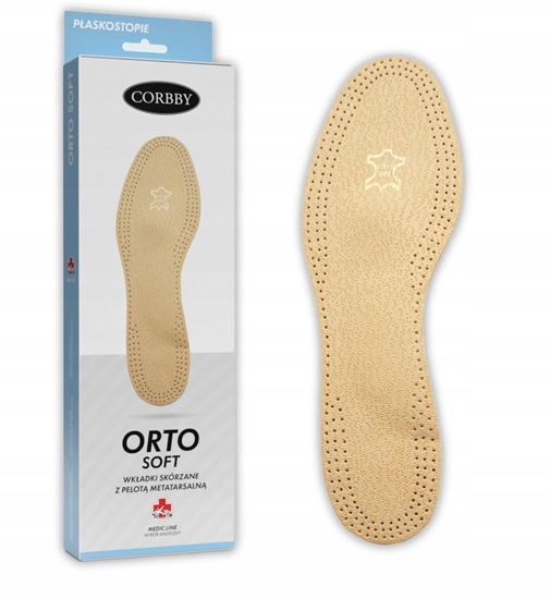 Picture of Skórzane wkadki do butów na paskostopie Corbby