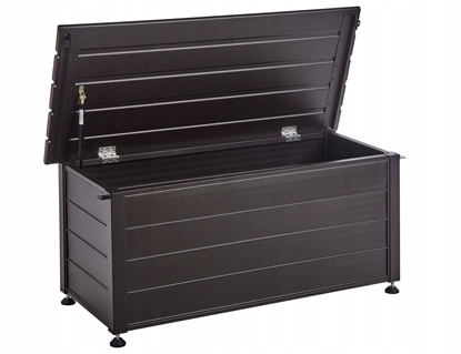 Picture of Skrzynia ogrodowa Beliani Skrzynia ogrodowa CAMPALTO Metal 113 cm 50 cm Ciemnobrzowy