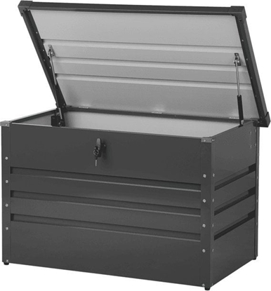 Picture of Skrzynia ogrodowa Beliani Skrzynia ogrodowa metalowa 300 l ciemnoszara CEBROSA