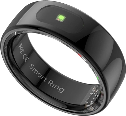 Attēls no Smart RING PRO czarny, pomiar stresu, ttno, monitorowanie snu, roz. 8, Powerton