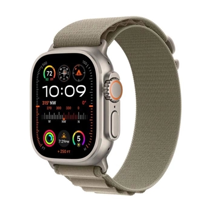 Изображение Smartwatch Apple Watch Ultra 2 GPS + Cellular 49mm Titanium Case Alpine Loop Small Zielony (MREX3WB/A)