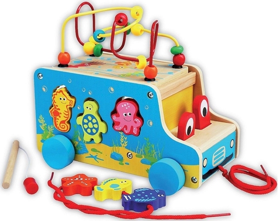 Изображение Smily Play Smily Play Drewniane Auto 5w1 Sorter do Cignicia uniwersalny