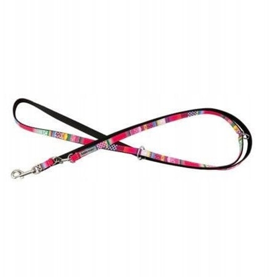 Picture of Smycz dla psa, wzr mozaika, regulowana, 16MM/220CM rowa