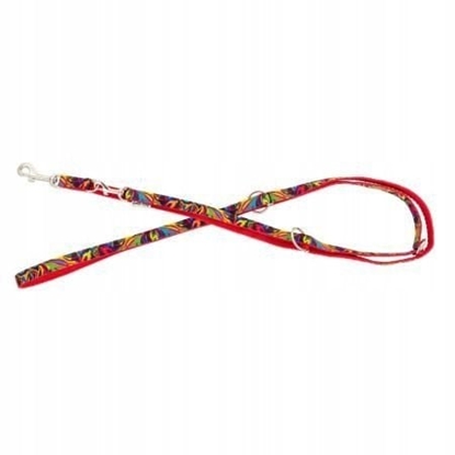 Attēls no Smycz dla psa, wzr picasso, regulowana tama polipropylenowa, 20mm/220cm czerwona