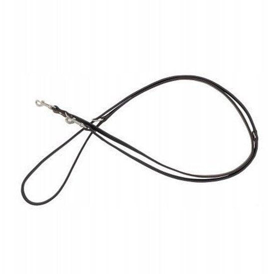 Picture of Smycz regulowana skrzana dla psa, brzowy/czarny, M-L, 20mm/200cm