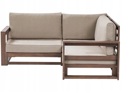 Picture of Sofa ogrodowa TIMOR Drewno akacjowe (certyfikat FSC®) Ciemne drewno Uniwersalny 2-osobowa