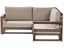 Picture of Sofa ogrodowa TIMOR Drewno akacjowe (certyfikat FSC®) Ciemne drewno Uniwersalny 2-osobowa