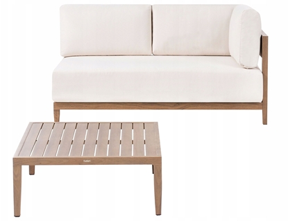Picture of Sofa ogrodowa ze stolikiem dla 2 osób SAMPIERI Metal Brzowy