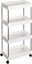 Attēls no Songmics 4-poziomowy wózek kuchenny oszczdzajcy kosmiczny w biurze, 40 x 22 x 86 cm, biay KSC