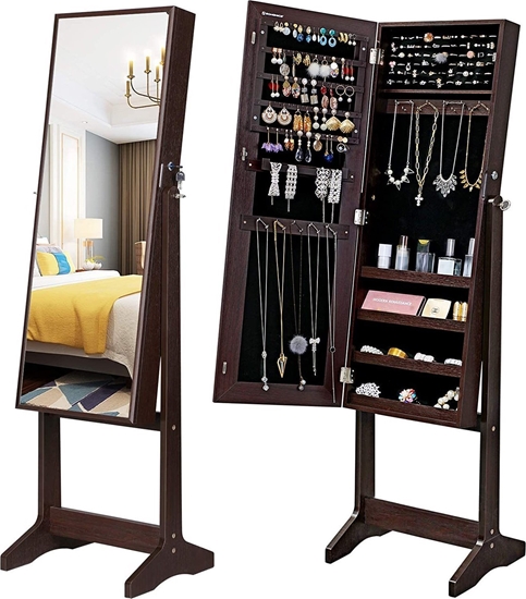 Picture of Songmics Organizer na biuteri z lustrem 160 cm