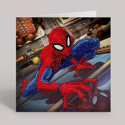 Attēls no SPIDER-MAN Crystal Art Card Spiderman, 18 x 18 cm