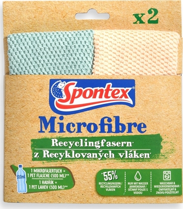 Picture of Spontex Spontex Microfibre Recyclingfasern x2