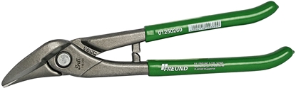 Picture of Ideal straight cutting snips, cut right, 260mm, HRC 56 blade, green PVC handle