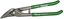 Attēls no Ideal straight cutting snips, cut right, 260mm, HRC 56 blade, green PVC handle