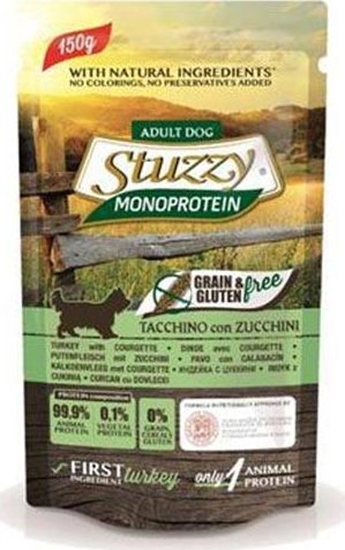 Изображение Stuzzy Stuzzy Monoprotein - mokra karma dla dorosych psów, indyk z cukini, 150 g uniwersalny