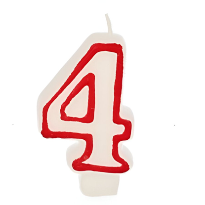 Picture of Svecīte dzimšanas dienas 4 balta