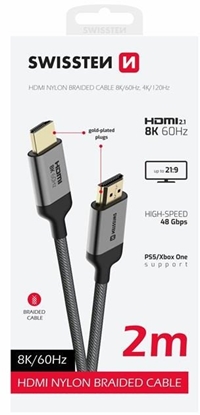 Attēls no Swissten HDMI to HDMI 8K Cable 2m