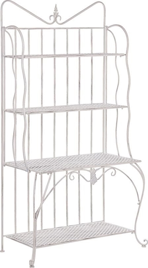 Picture of Szafa ogrodowa Shumee Rega ogrodowy metalowy 4 póki jasnobeowy PAVONA