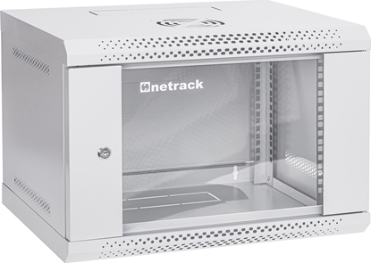 Изображение Szafa NetRack Szafa wiszca RACK 19 6U 400mm ECO-Line* szara drzwi przeszklone