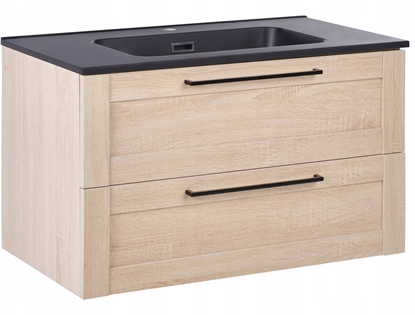 Picture of Szafka azienkowa wiszca z umywalk TARIJA 80 cm 46 cm Jasnobrzowy