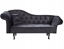 Picture of Szezlong welurowy lewostronny czarny LATTES II