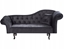 Attēls no Szezlong welurowy prawostronny czarny LATTES II