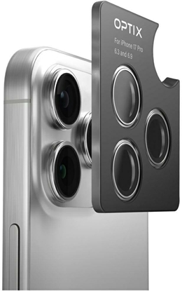 Изображение Szko na obiektyw aparatu UNIQ Optix Aluminium Camera Lens Protector do Apple iPhone Air z aplikatorem niebieski