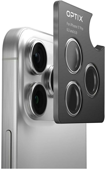 Изображение Szko na obiektyw aparatu UNIQ Optix Aluminium Camera Lens Protector do Apple iPhone Air z aplikatorem niebieski