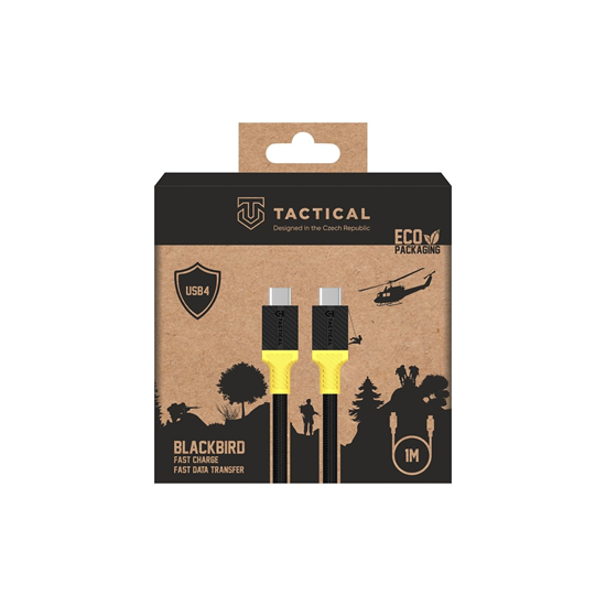 Изображение Tactical BlackBird Cable USB4 1m Black|Yellow