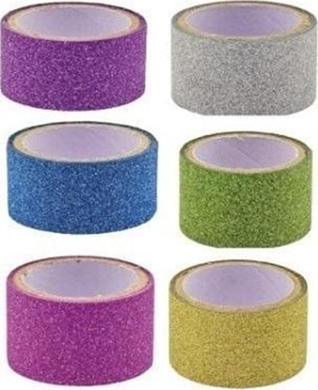 Picture of Tama z brokatem 18mm 6szt MIX