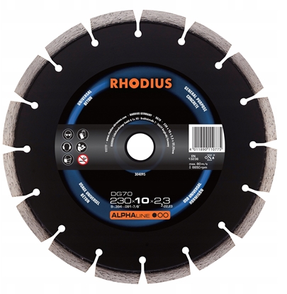 Attēls no Tarcza tnca diamentowa Rhodius DG70 304095 1 szt.
