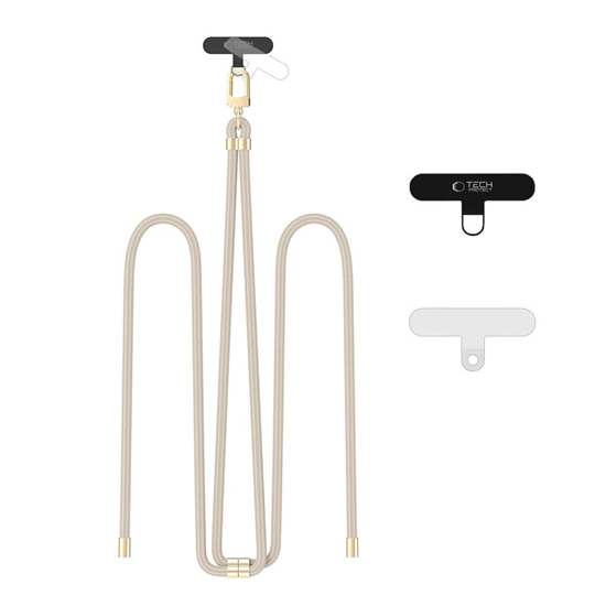 Picture of Tech-Protect TECH-PROTECT C7S ROPE CROSSBODY STRAP TAUPE/GOLD