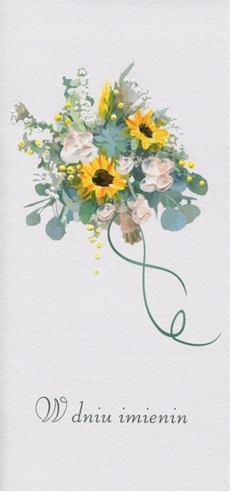 Picture of Teka Karnet Imieniny I 13 - Bukiet soneczniki