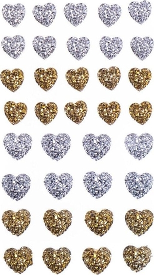 Picture of Teka Krysztaki samoprzylepne serduszka 36szt