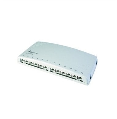 Attēls no Telegärtner Telegaertner mini distribution MPD12 HS-K, 12 x RJ45, Cat 6A ISO / IEC, shielded - J02022A0052