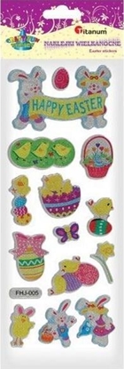 Изображение Titanum Naklejki wypuke Happy Easter mix 14szt