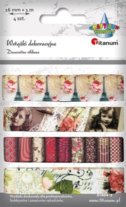 Attēls no Titanum Wstki materiaowe TITANUM 4 kol. 16mm 4x1m ptaki, kwiaty vintage Titatnum Kreatywne