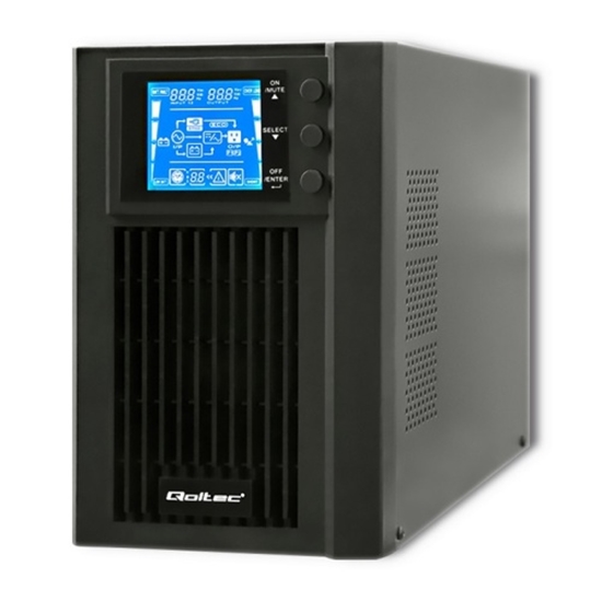 Picture of Tīras sinusoīdas | 1000VA, 800W  Online UPS (dubultās pārveidošanas) | Akumulatori 2gab 12V-9AH