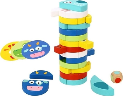 Picture of Tooky Toy Jenga Dla Dzieci Klocki Zwierzta Gra Zrcznociowa!