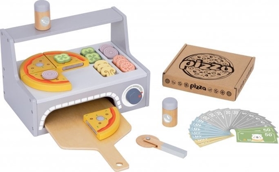 Picture of Tooky Toy TOOKY TOY Pizzeria Drewniany Piec do Pizzy Akcesoria