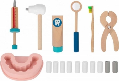 Picture of Tooky Toy TOOKY TOY Zestaw Maego Dentysty Walizka Lekarza 19 el.